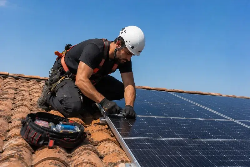 Maintenance et monitoring de panneaux solaires à Dompierre-sur-Charente